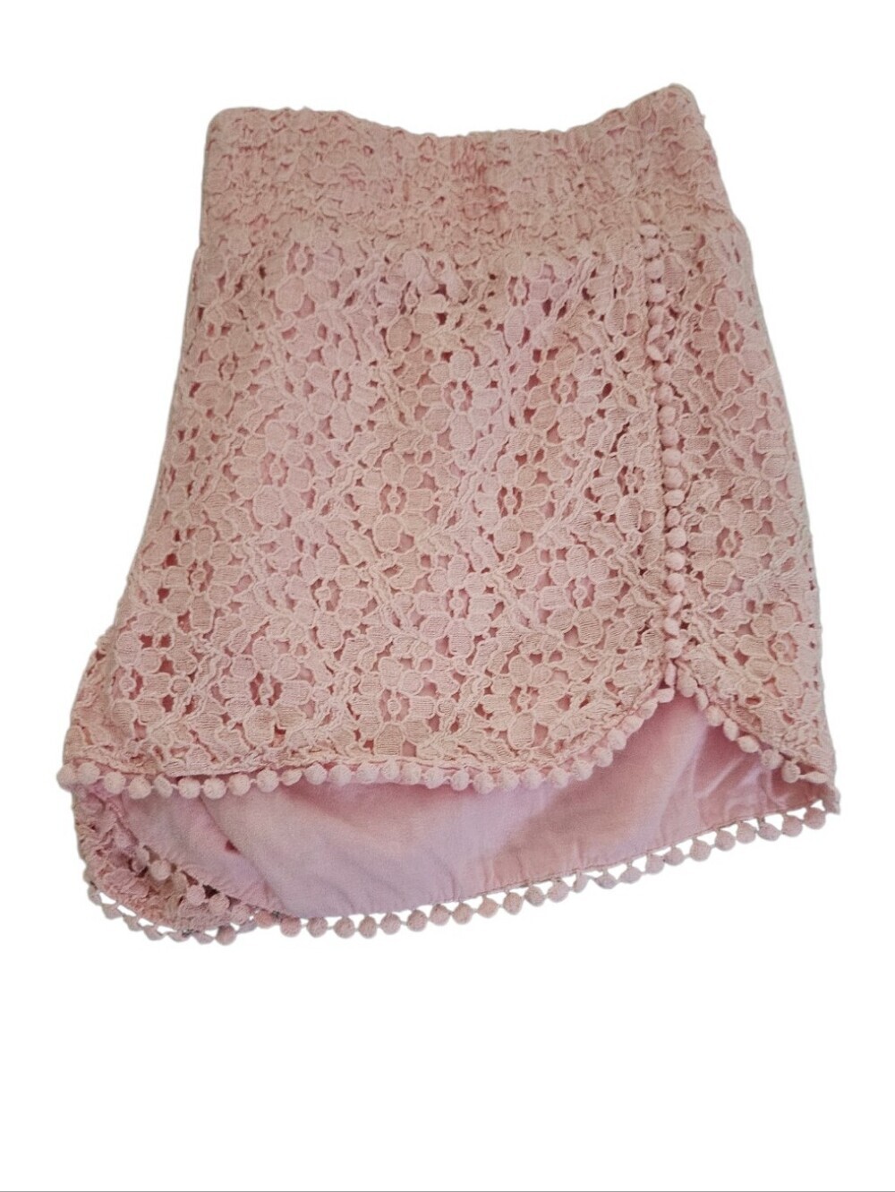Tinseltown MD Pink Lace Flower Shorts - Picture 7 of 12